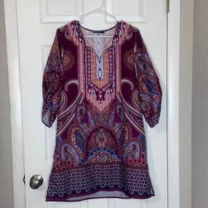 URBAN COCO Boho Tunic/ Mini Dress /Cover Up Kaftan Stretch